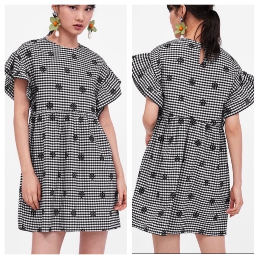 Zara | Gingham Dress - Picture 4 of 12